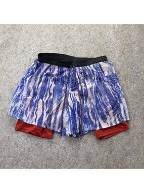 Nike Flex Stride 2 in 1 Wild Run 5" Shorts Men M Blue DA1150-057